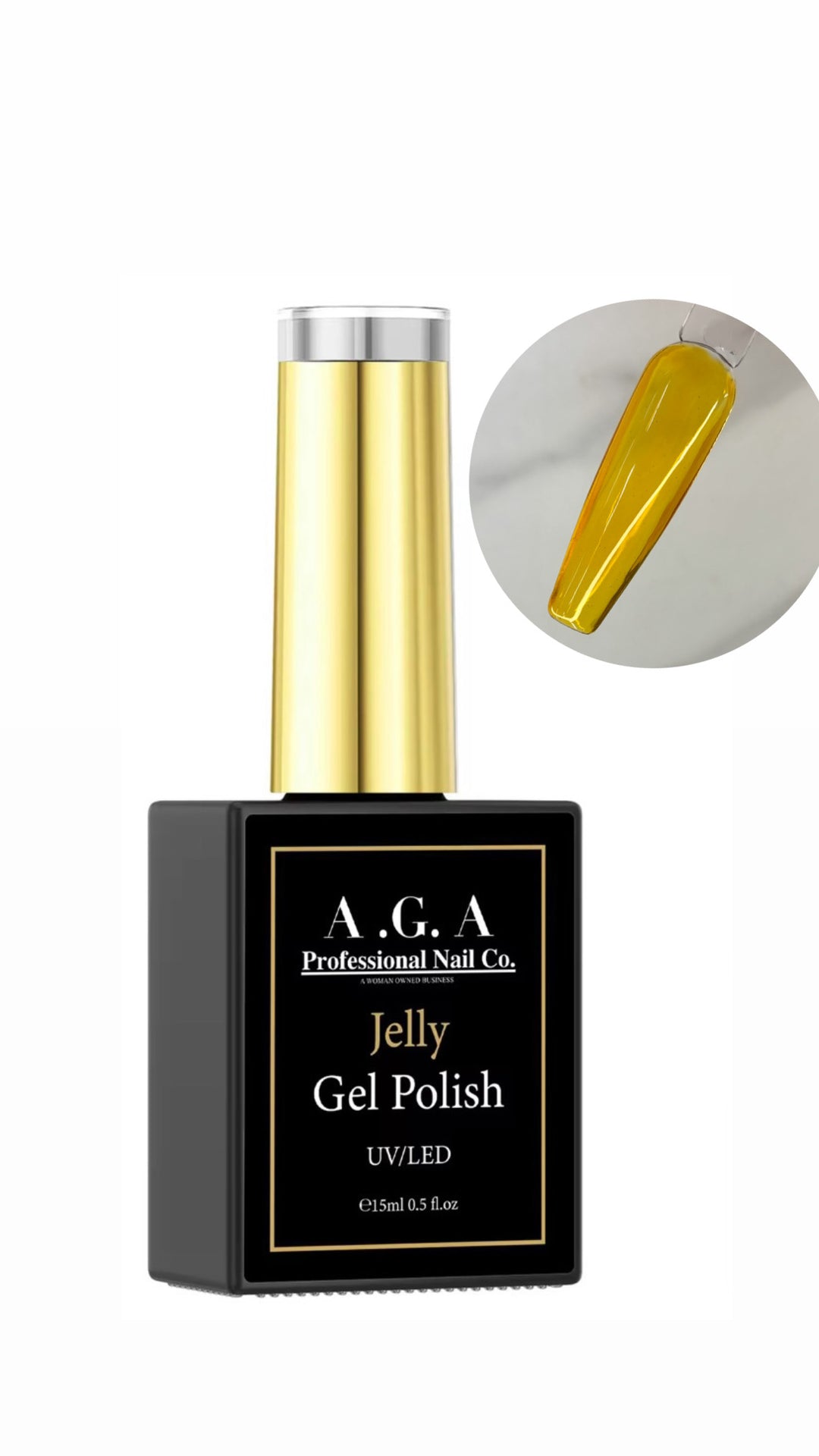 A.G.A JELLY POLISH #01 YELLOW