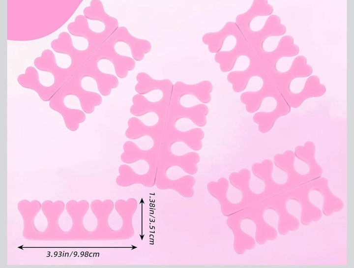Pink toe separators