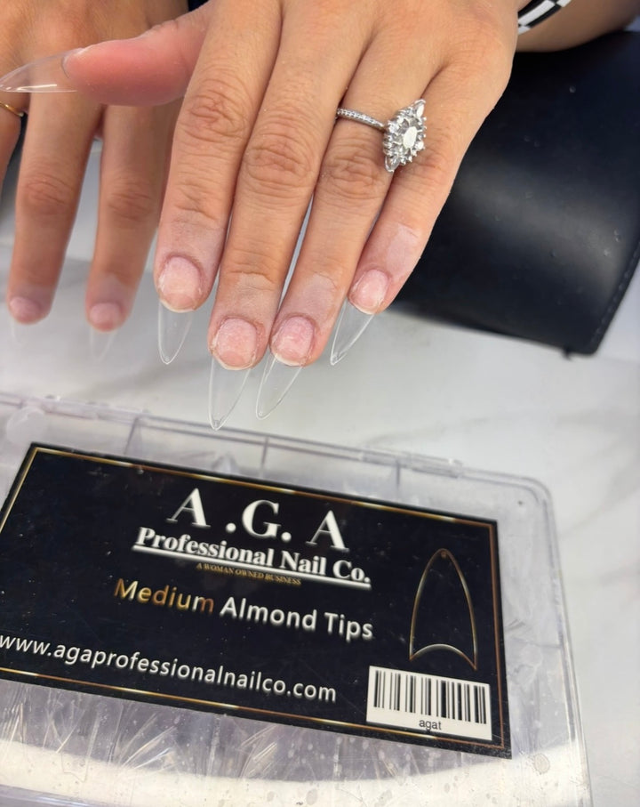 A.G.A MEDIUM ALMOND TIPS