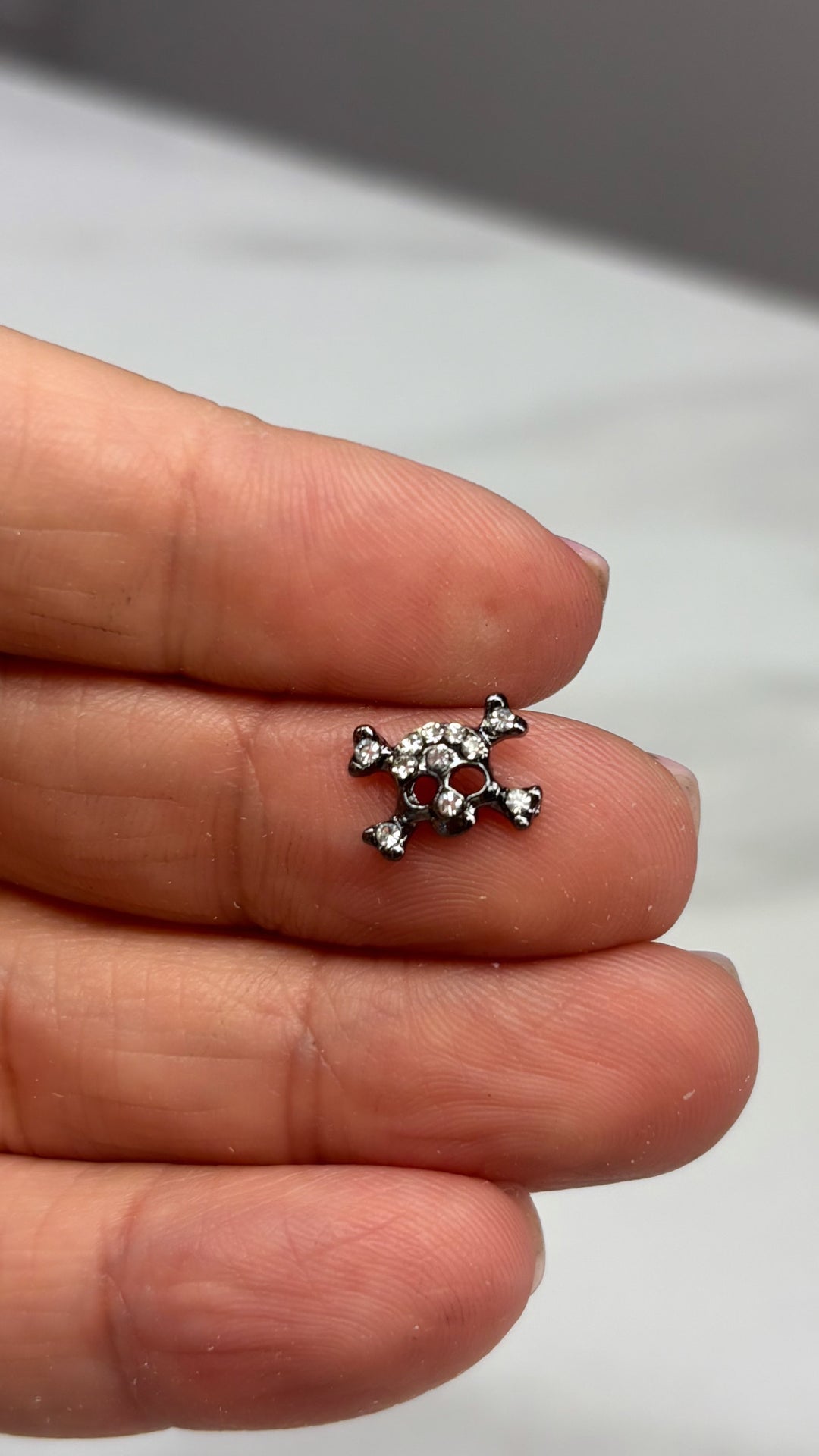 Scull Halloween nail charm
