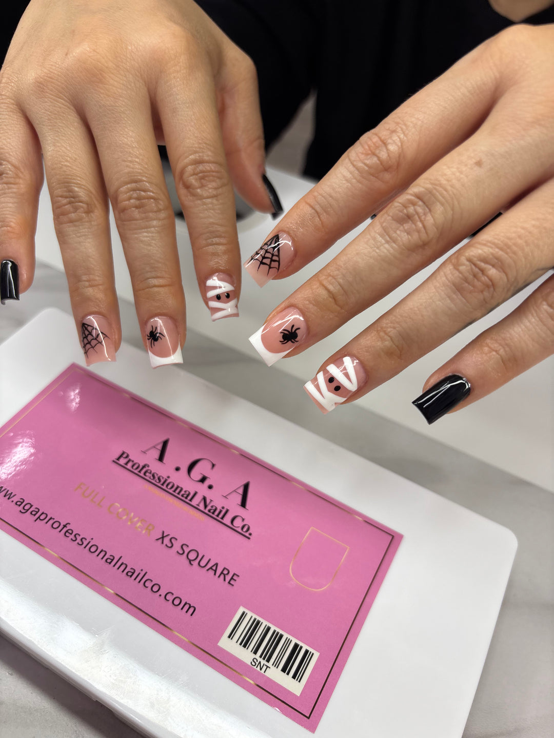 A.G.A FULL COVER XS SQUARE TIPS (CLEAR)