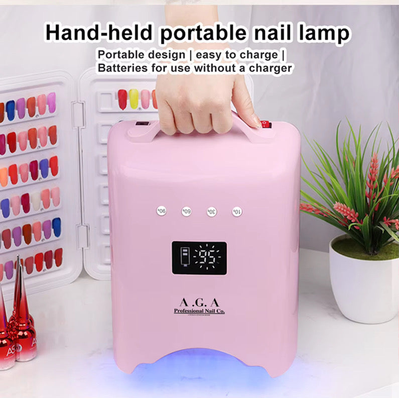 A.G.A cordless rechargeable 76 watt professional nail lamp