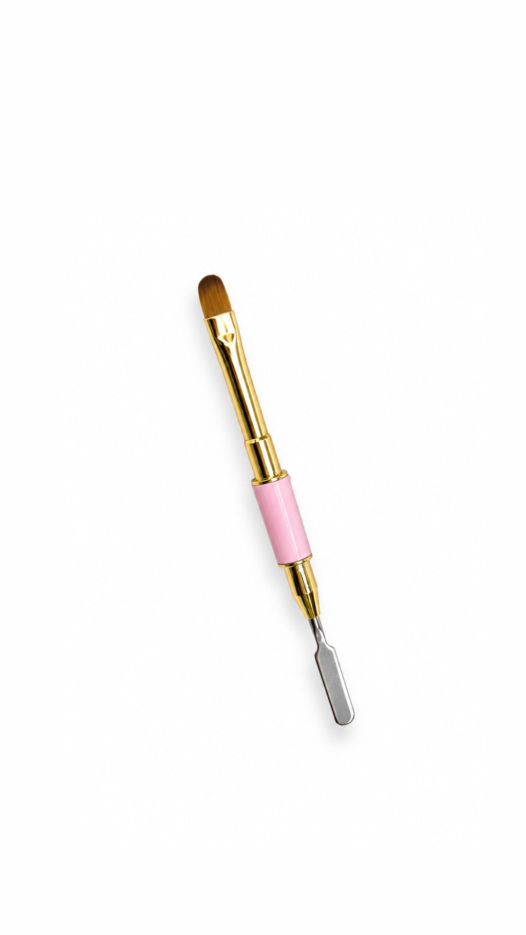 DOUBLE ENDED PINK AND GOLD GEL BRUSH + SPATUALA