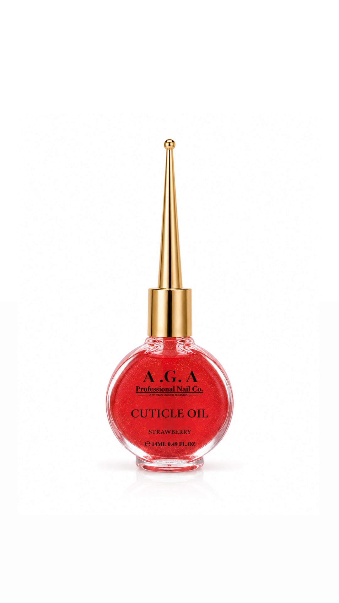 A.G.A STRAWBERRY  SHIMMER CUTICLE OIL 0.5oz