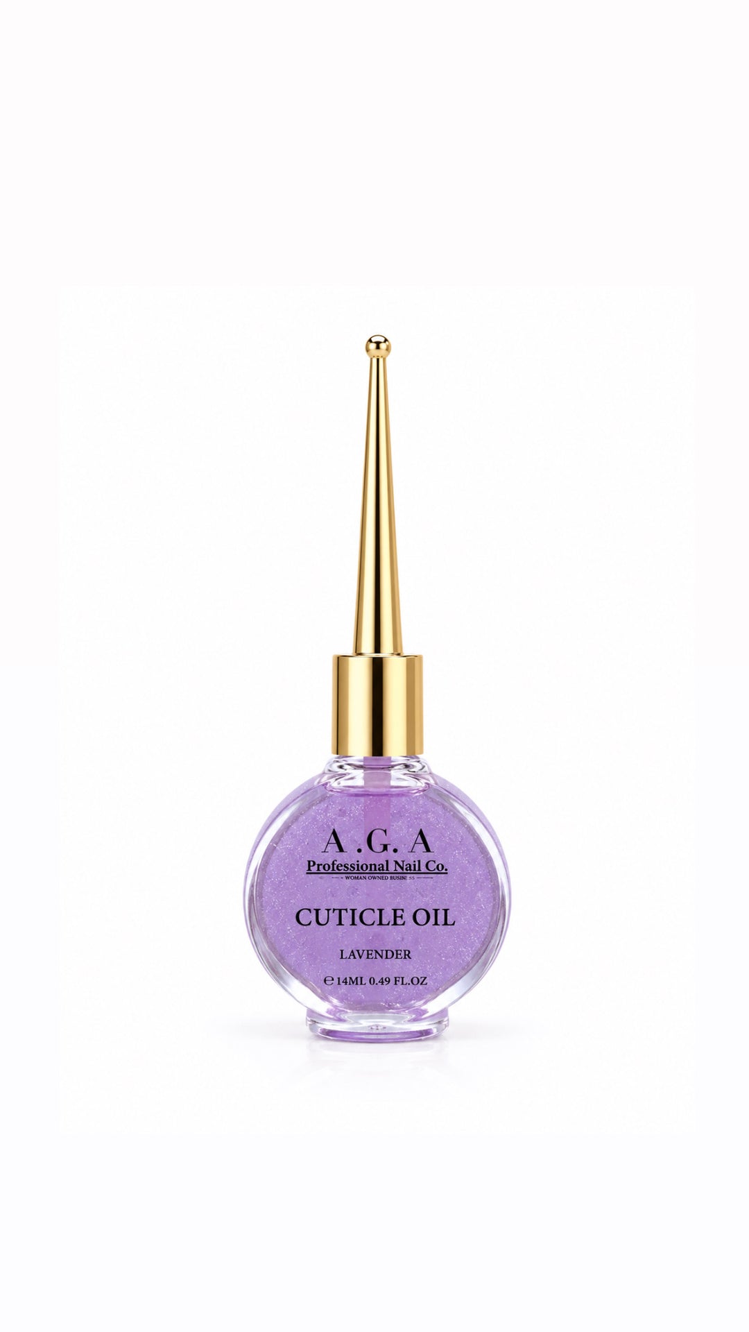 A.G.A LAVENDER  SHIMMER CUTICLE OIL 0.5 oz