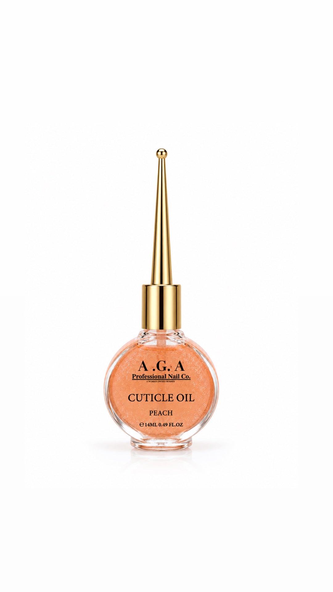 A.G.A PEACH SHIMMER  CUTICLE OIL 0.5 oz