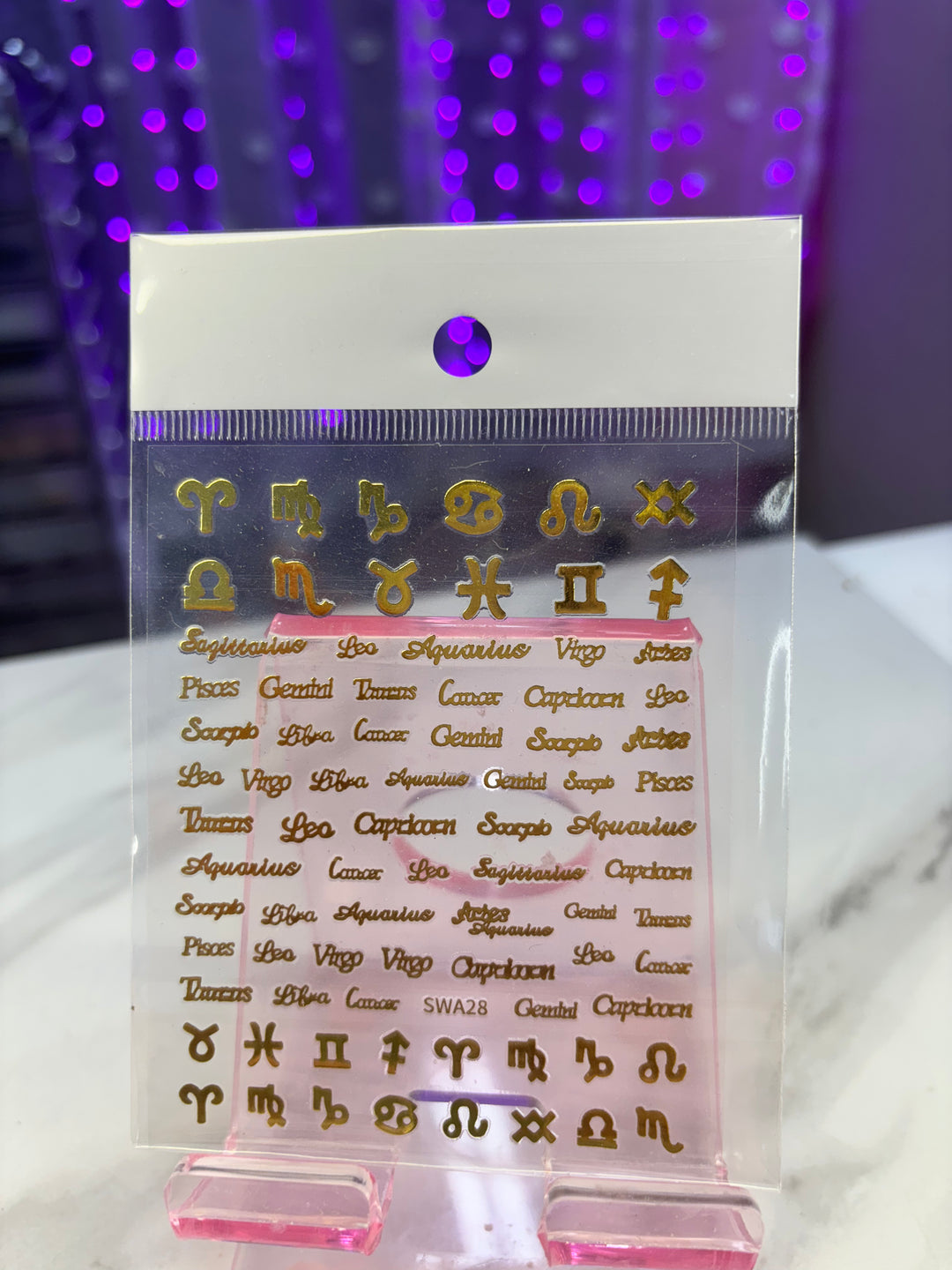 GOLD HOROSCOPE STICKER