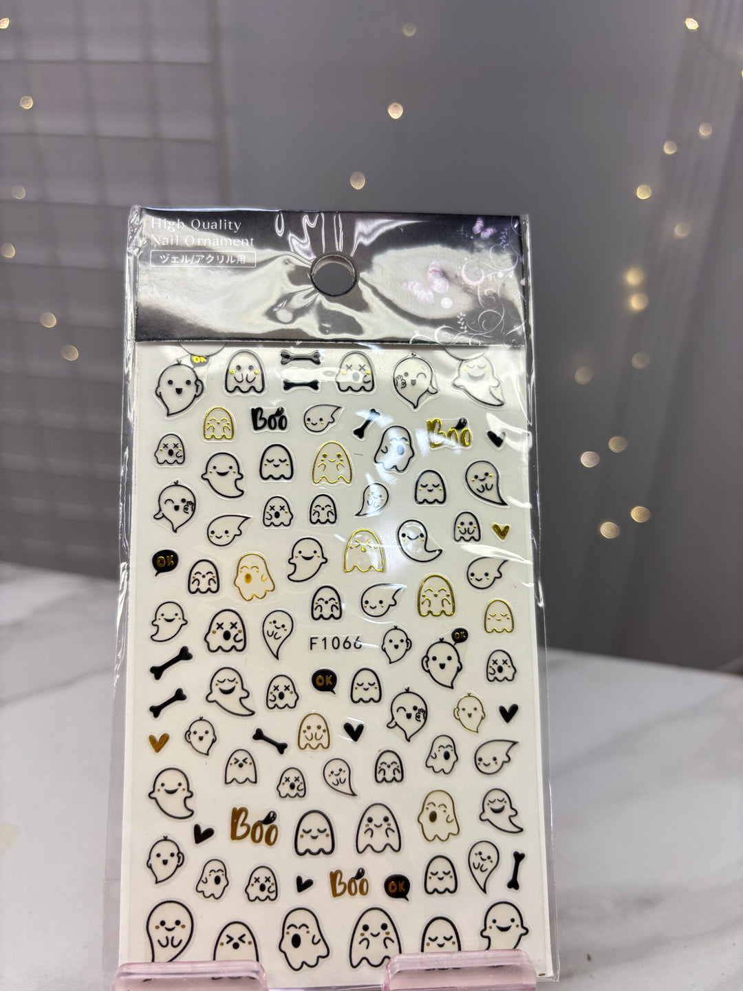 GHOST HALLOWEEN NAIL STICKER