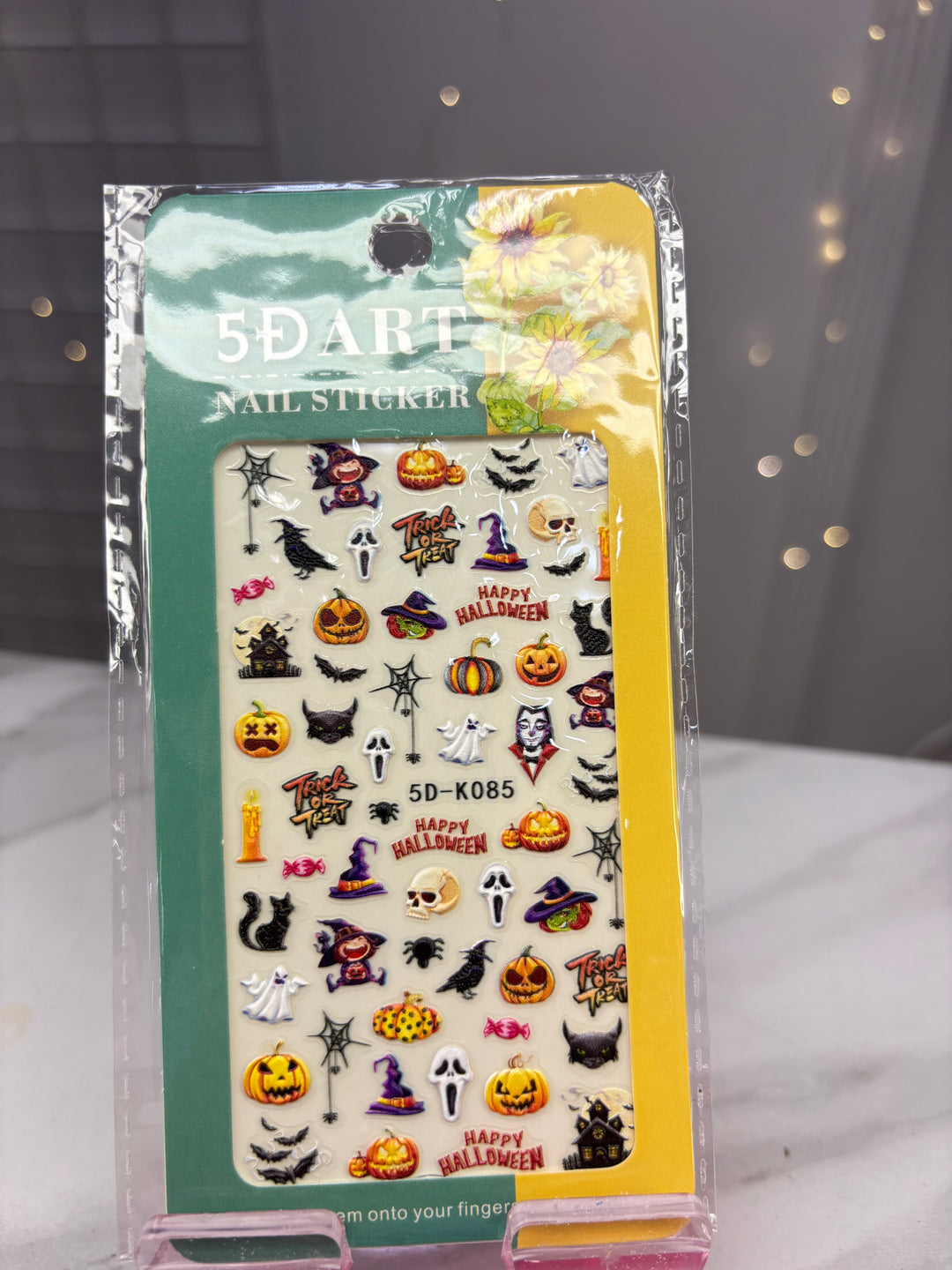 PUMPKIN GHOST HALLOWEEN NAIL STICKER
