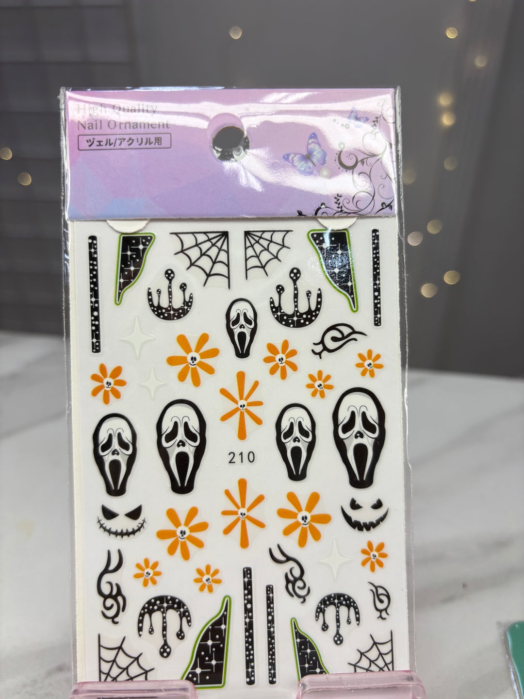 GHOST FACE HALLOWEEN NAIL STICKER