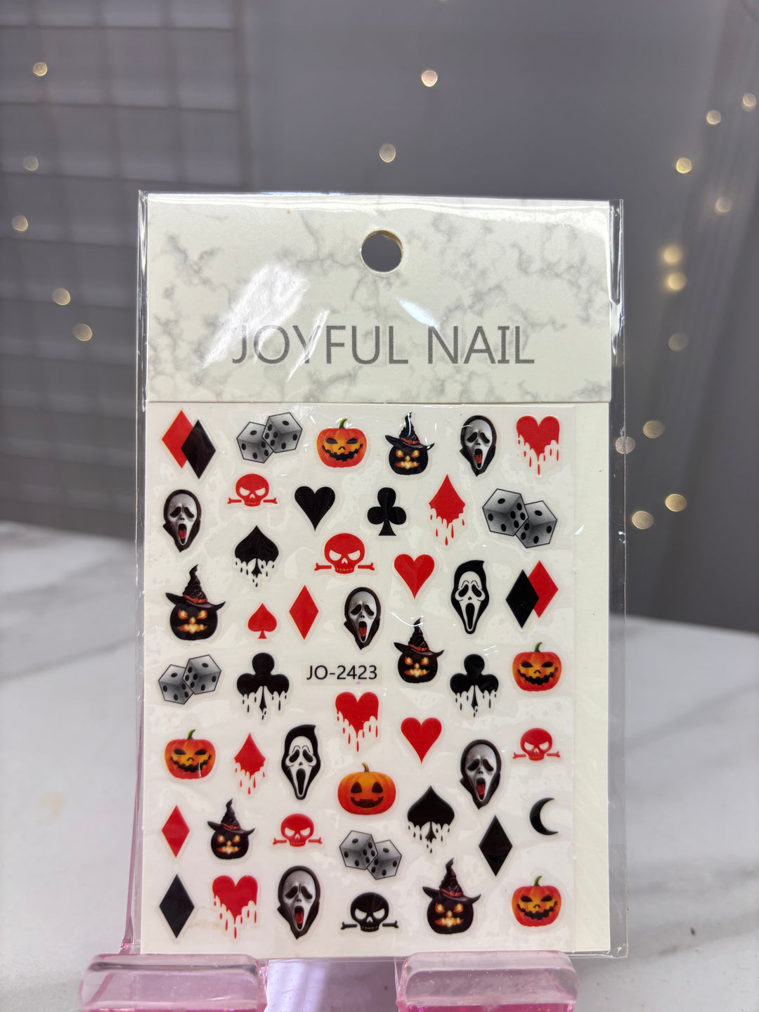 GHOST FACE HALLOWEEN NAIL STICKER