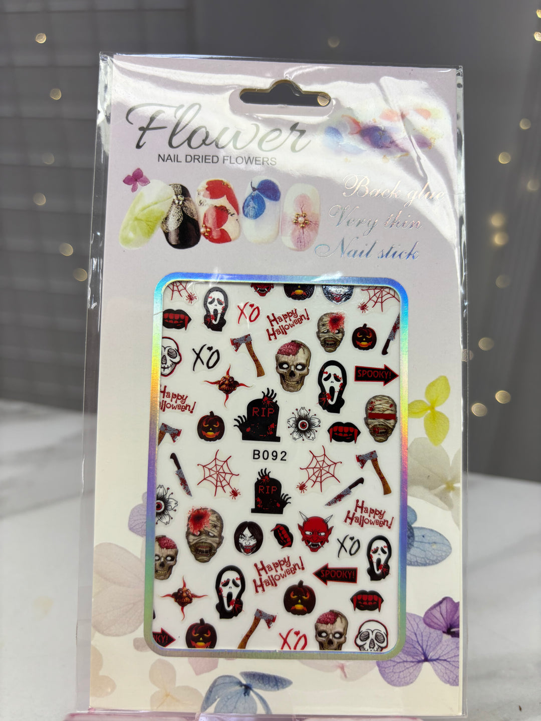 GHOST FACE HALLOWEEN NAIL STICKER