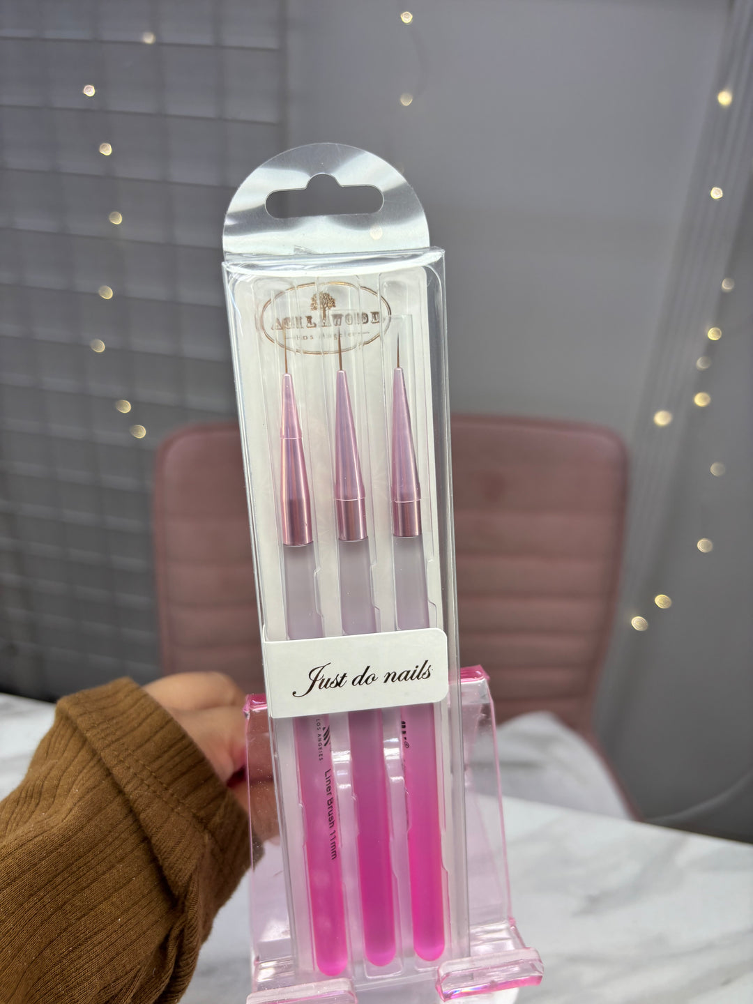 3 pc liner frosted ombre brush set