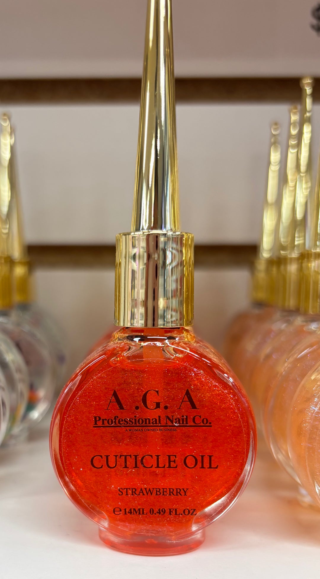 A.G.A STRAWBERRY  CUTICLE OIL 14ML BOTTLE