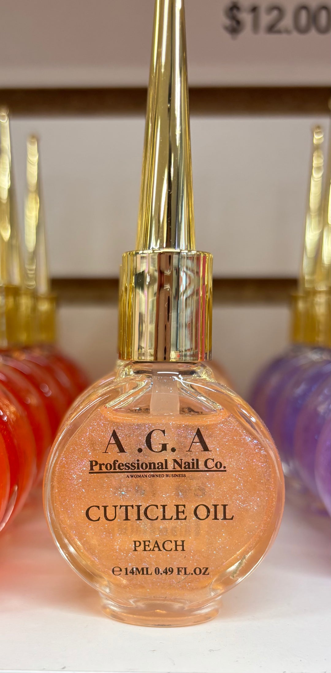 A.G.A PEACH CUTICLE OIL 14ML BOTTLE