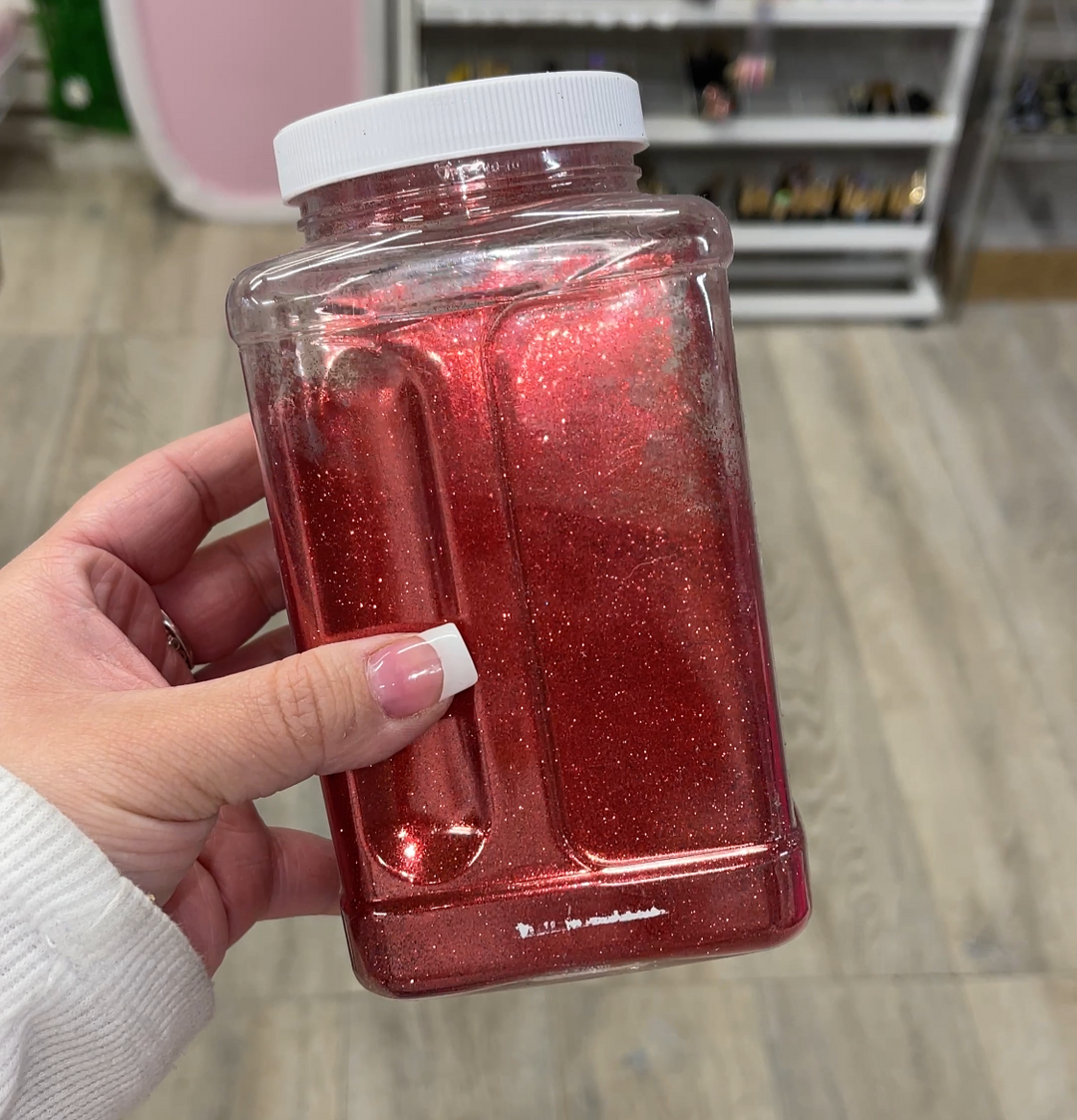 RED FINE LOOSE GLITTER