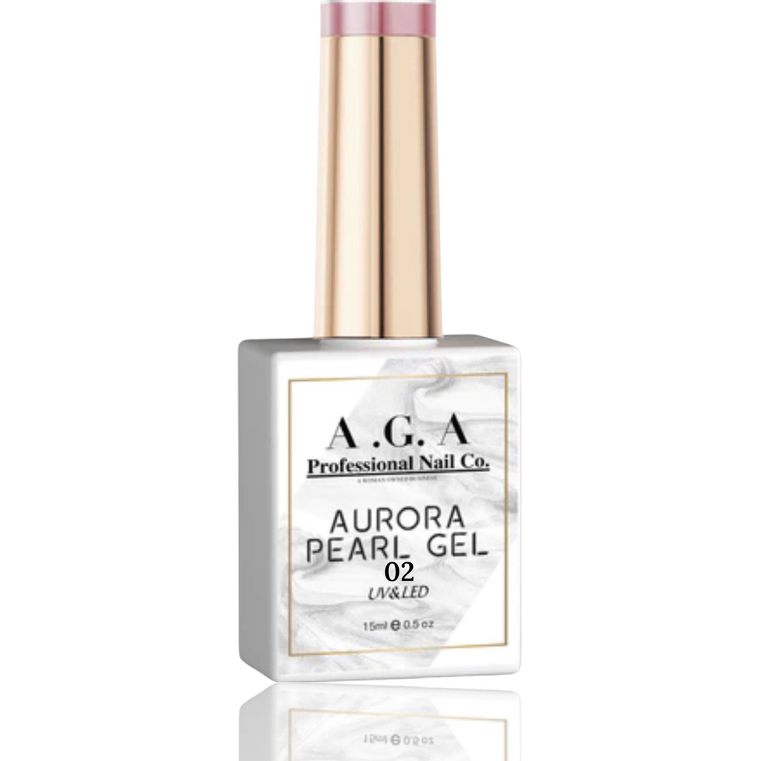 A.G.A AURORA PEARL GEL #02 ( WHITE )