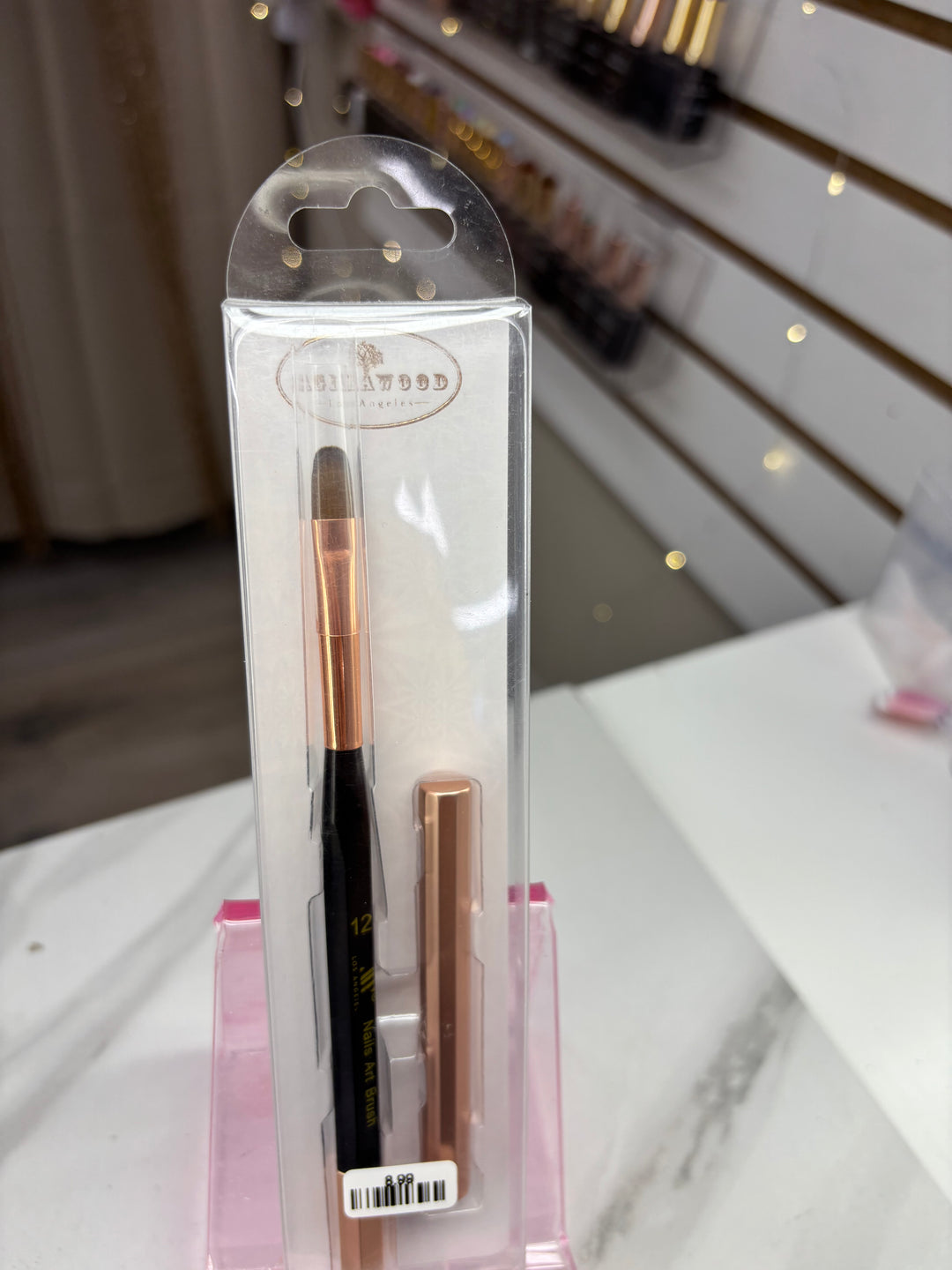 ROSE GOLD AND BLAC GEL BRUSH SIZE 12