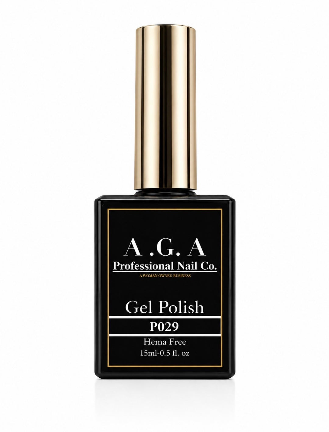 A.G.A HEMA FREE BLACK GEL POLISH #P029