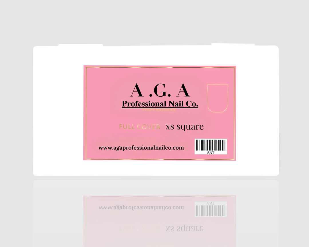 A.G.A FULL COVER XS SQUARE TIPS (CLEAR)