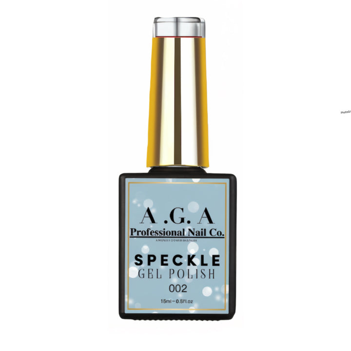 A.G.A SPECKLE GEL POLISH ( BLUE )