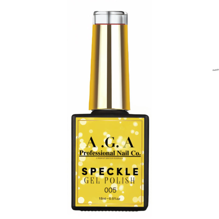 A.G.A SPECKLE GEL POLISH #5 ( YELLOW )