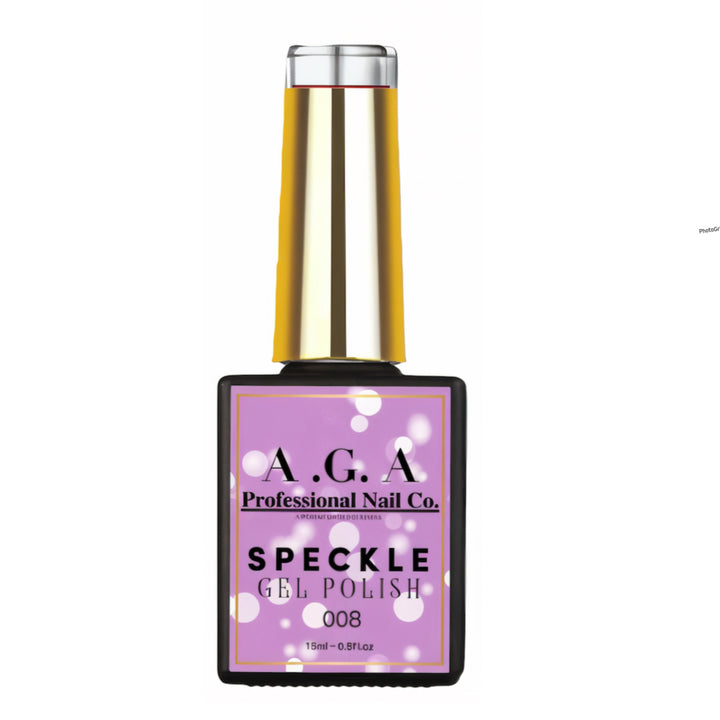 A.G.A SPECKLE GEL POLSIH #8 ( PURPLE )