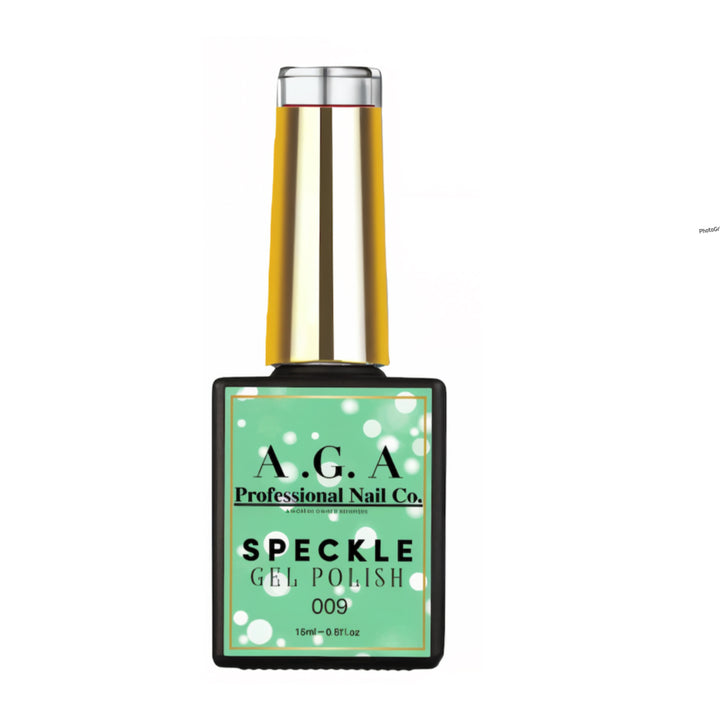 A.G.A SPECKLE GEL POLISH #9 ( GREEN )