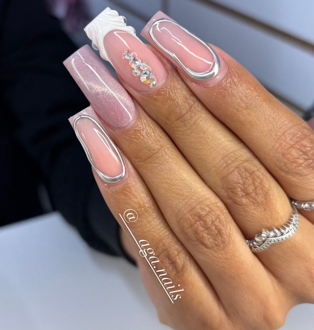 A.G.A SILVER CHROME GEL LINER