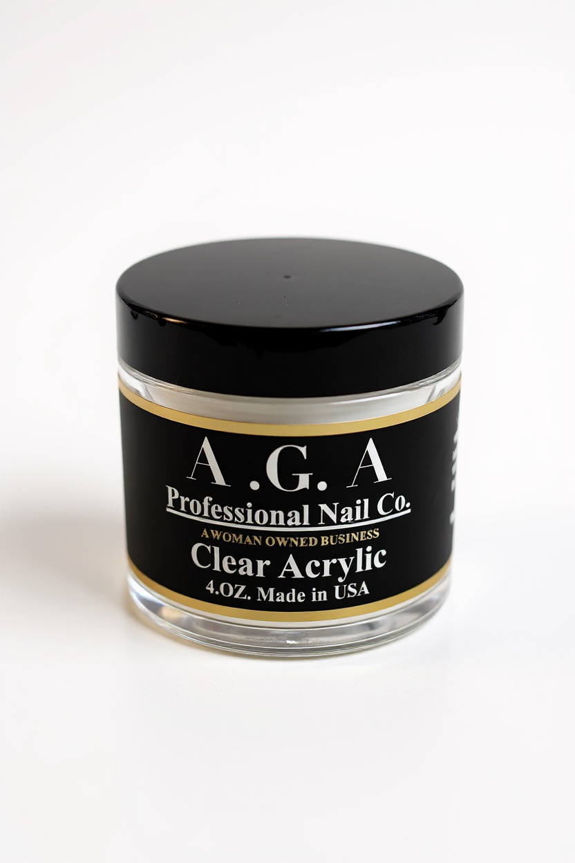 A.G.A 4 OZ CLEAR ACRYLIC POWDER