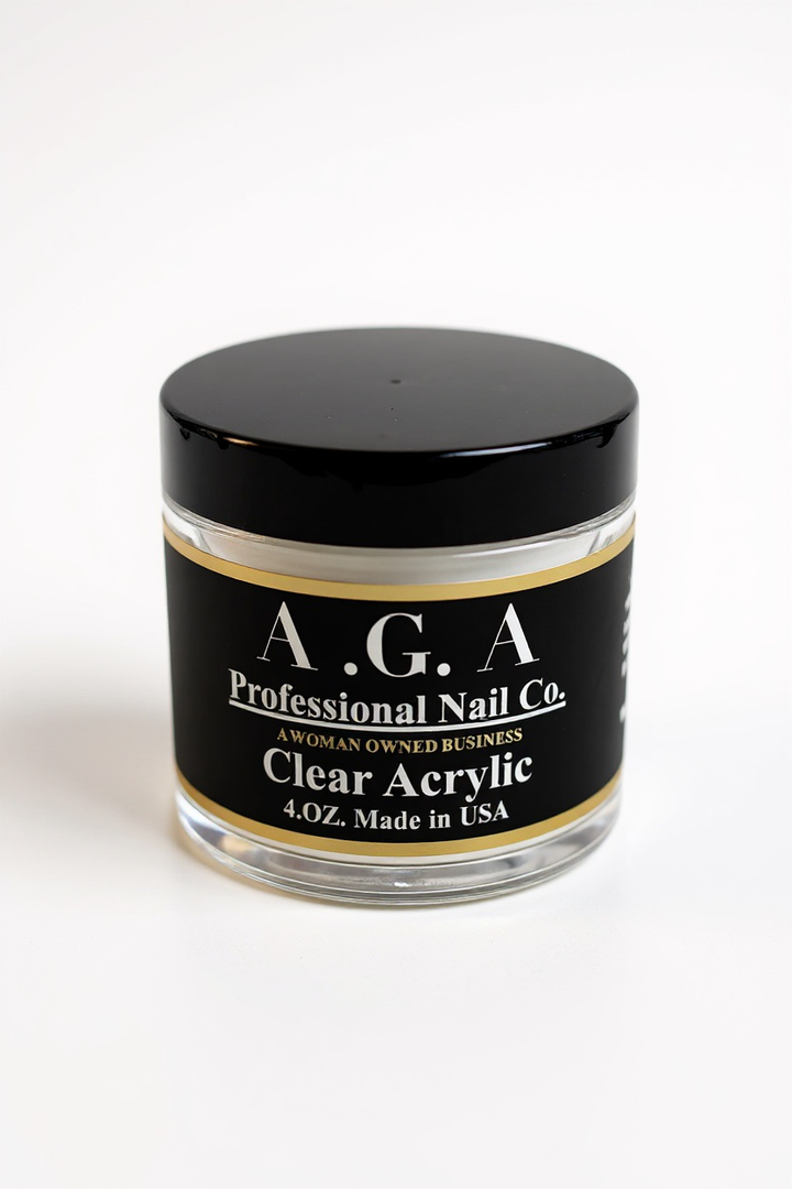 A.G.A 4 OZ CLEAR ACRYLIC POWDER