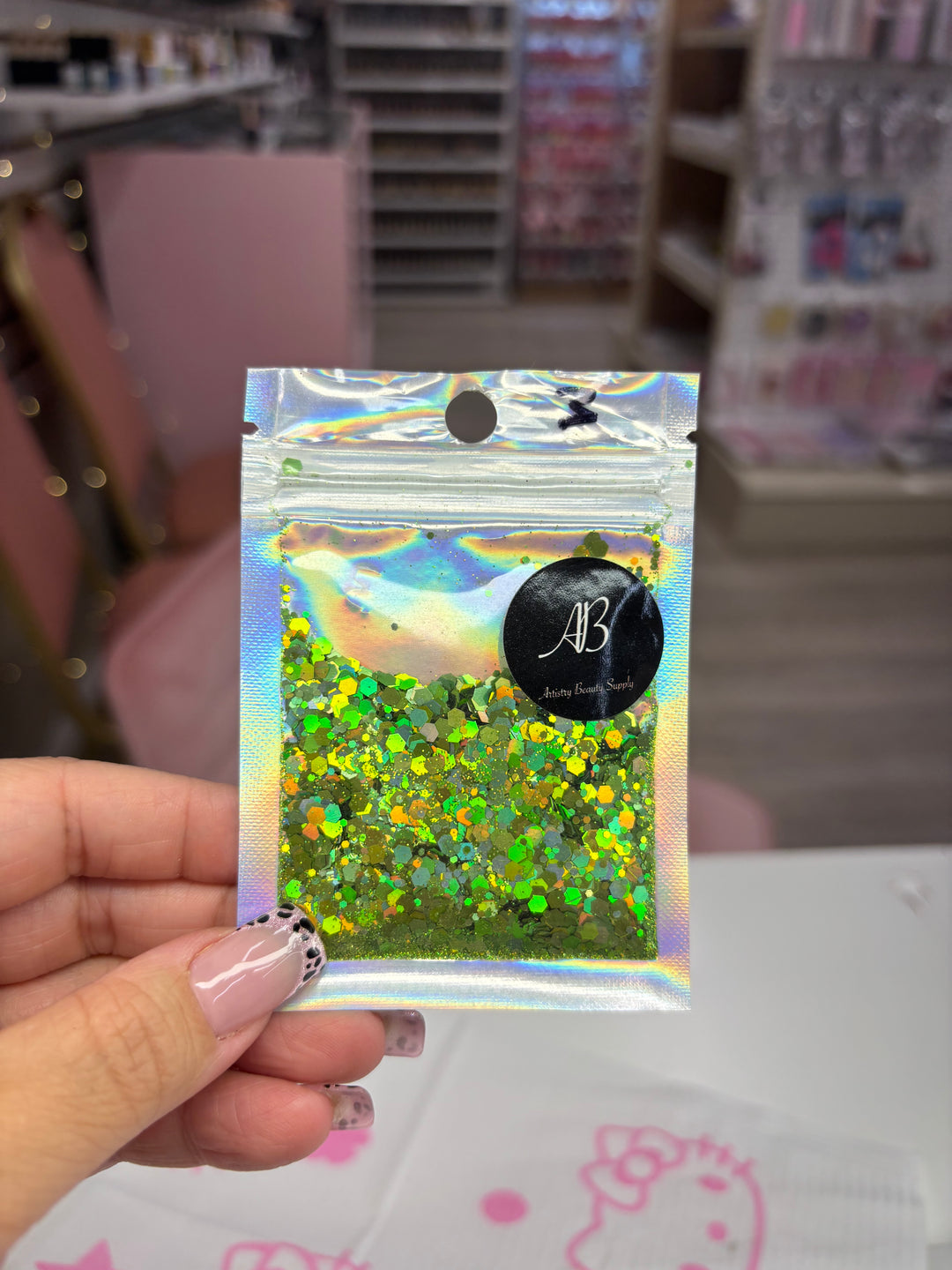 GREEN LOOSE GLITTER