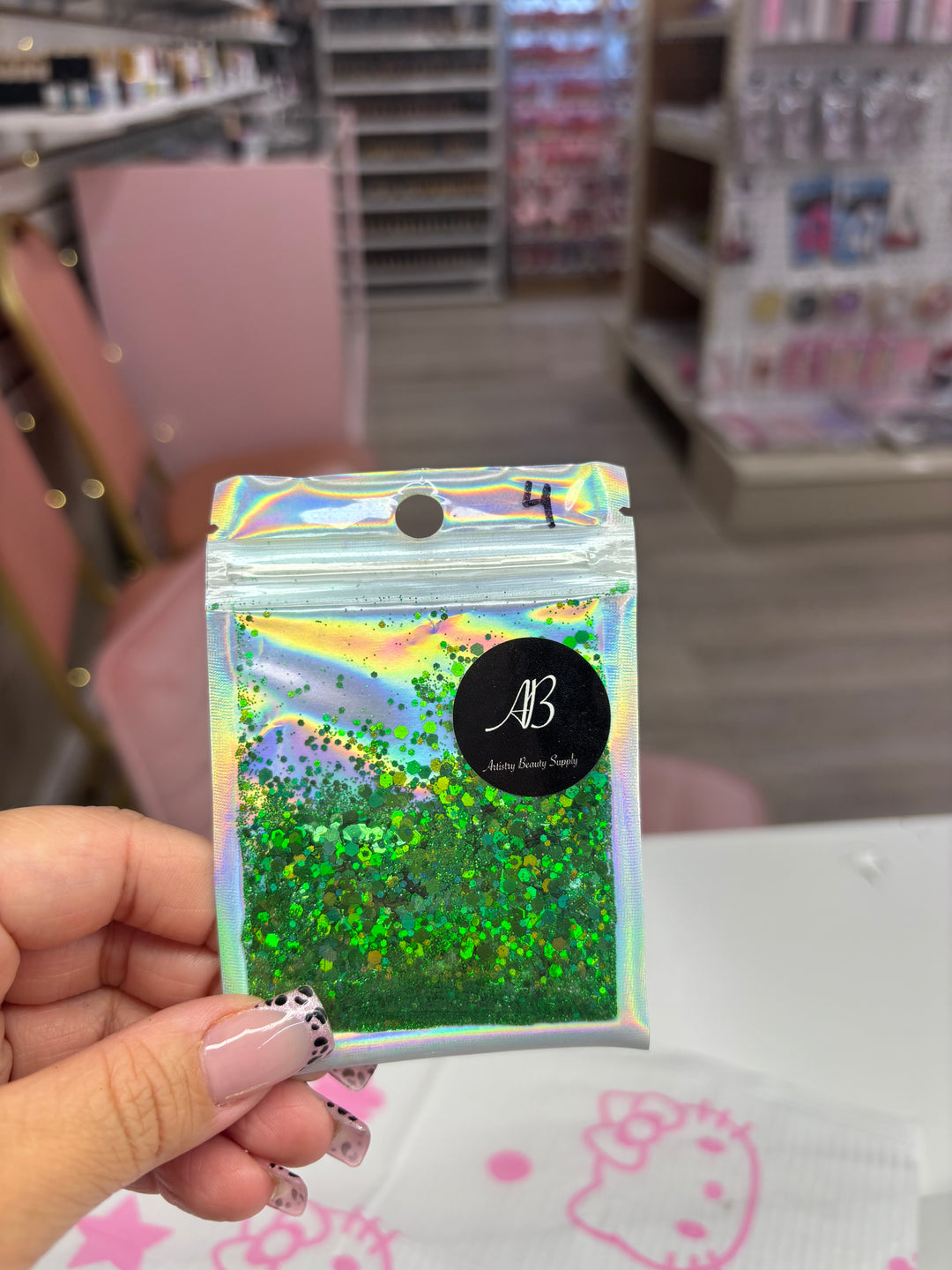 GREEN LOOSE GLITTER