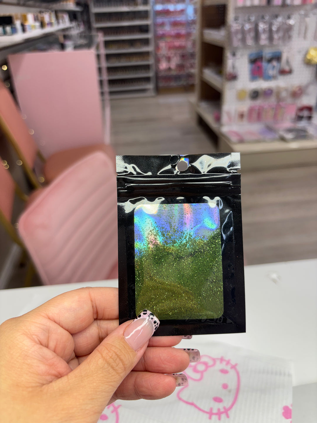 GREEN LOOSE GLITTER