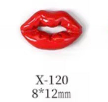 RED LIP NAIL CHARM