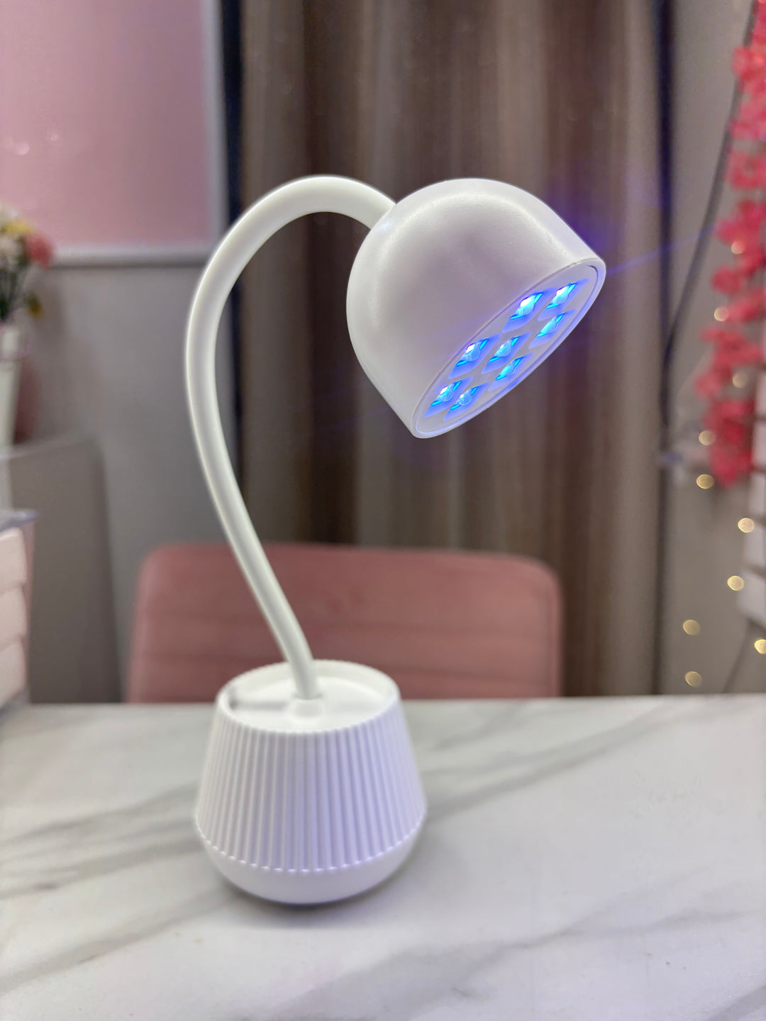 WHITE FLASH CURE LED LAMP RECHARGEABLE