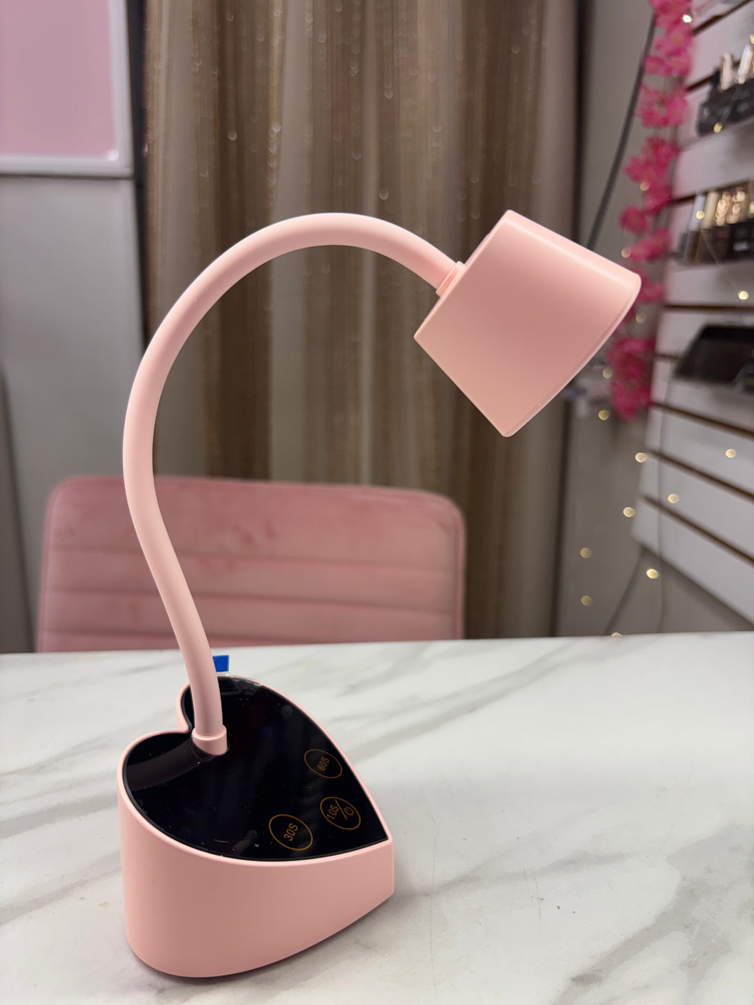 HEART SHAPE FLASH CURE LED LAMP WITH TIMER RECHARGABLE