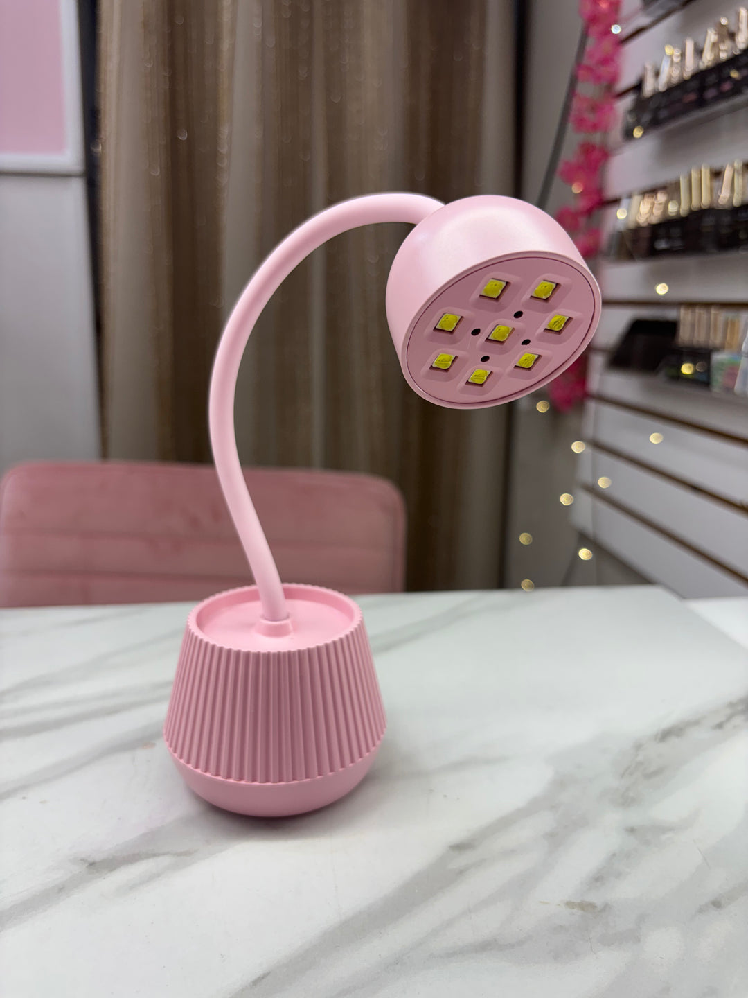 PINK FLASH CURE LED LAMP RECHARGABLE