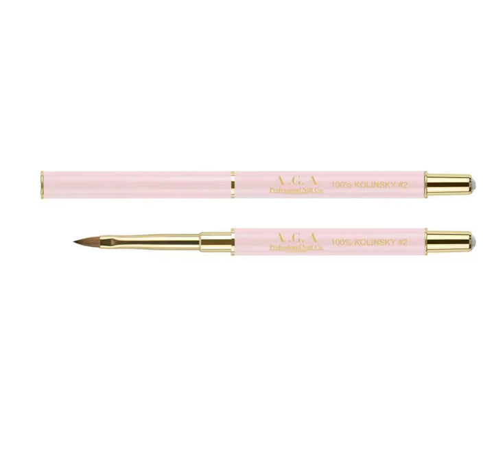 A.G.A 3D ART BRUSH 100% KOLINSKY SIZE #2 BRUSH