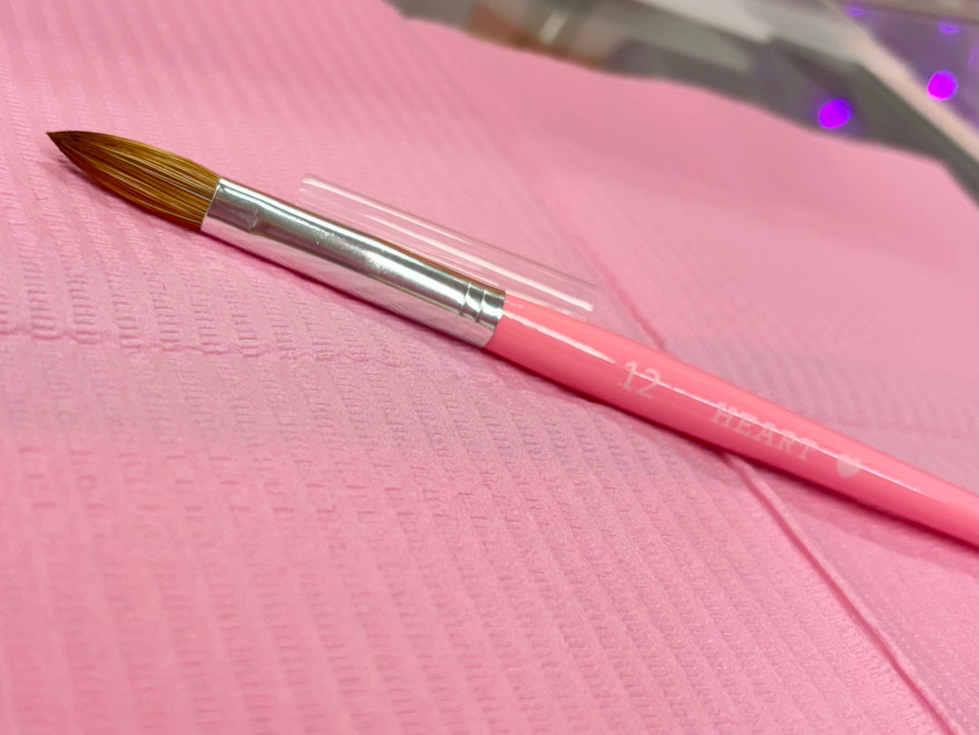 SIZE 12 KOLINSKY HEART ACRYLIC BRUSH