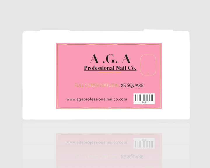 A.G.A FULL COVER NATURAL XS SQUARE TIPS