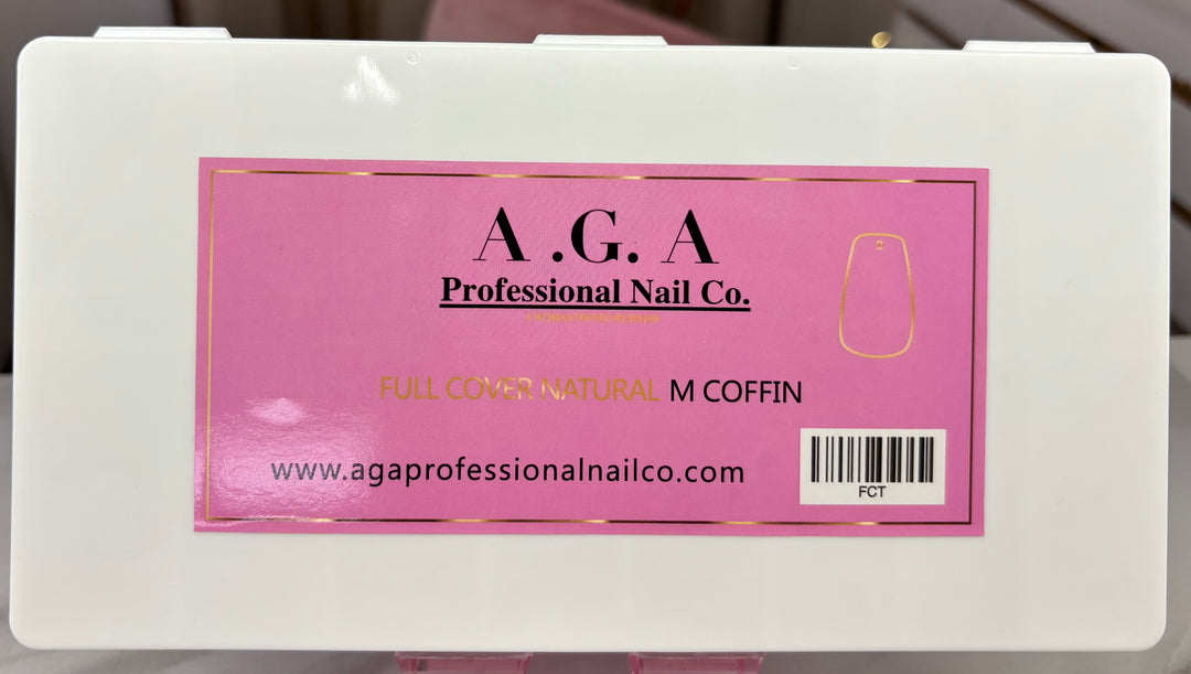 A.G.A FULL COVER NATURAL COFFIN MEDIUM  TIPS