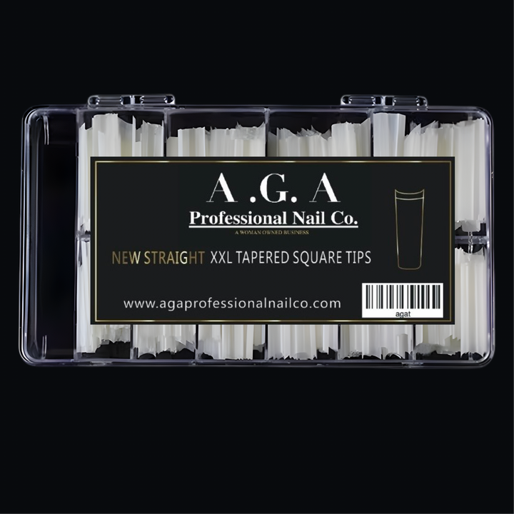 A.G.A 2XL TAPERED SQUARE TIPS ( NATURAL )