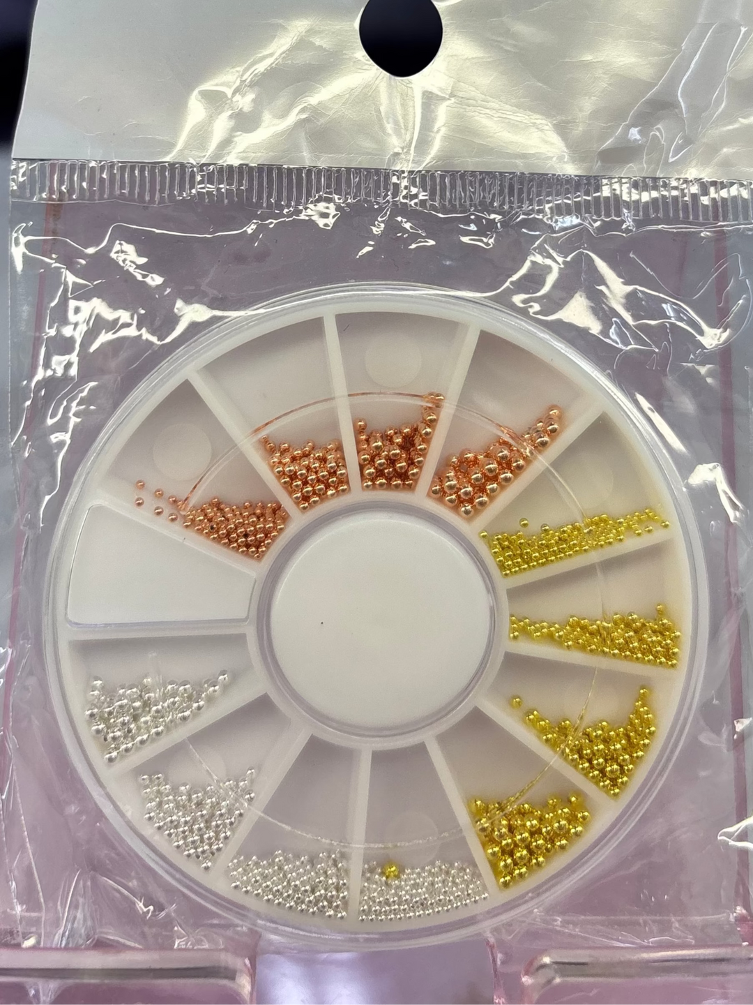 GOLD SILVER ROSEGOLD BEADS