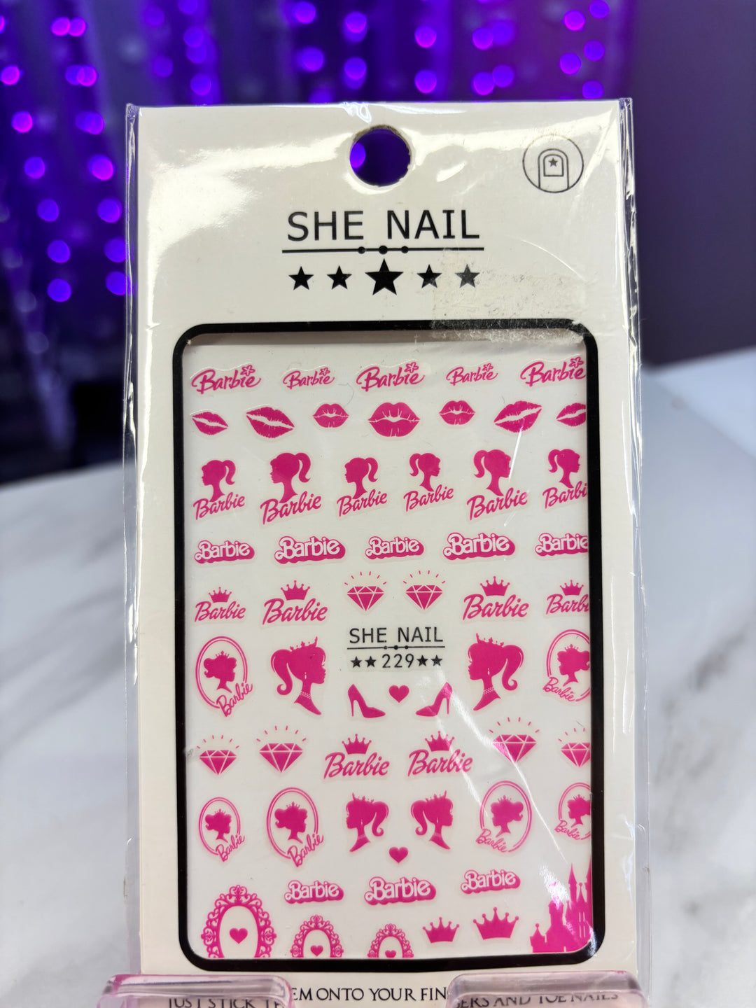 PINK NAIL STICKER