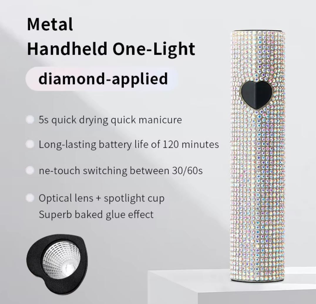 BLINGED HEART SHAPE HAND HELD LED LIGHT