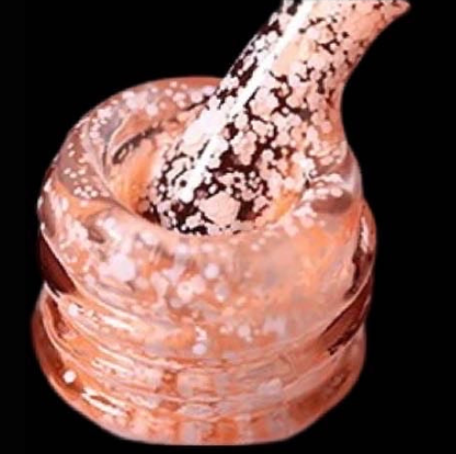A.G.A SPECKLE GEL POLISH #4 ( LIGHT ORANGE )