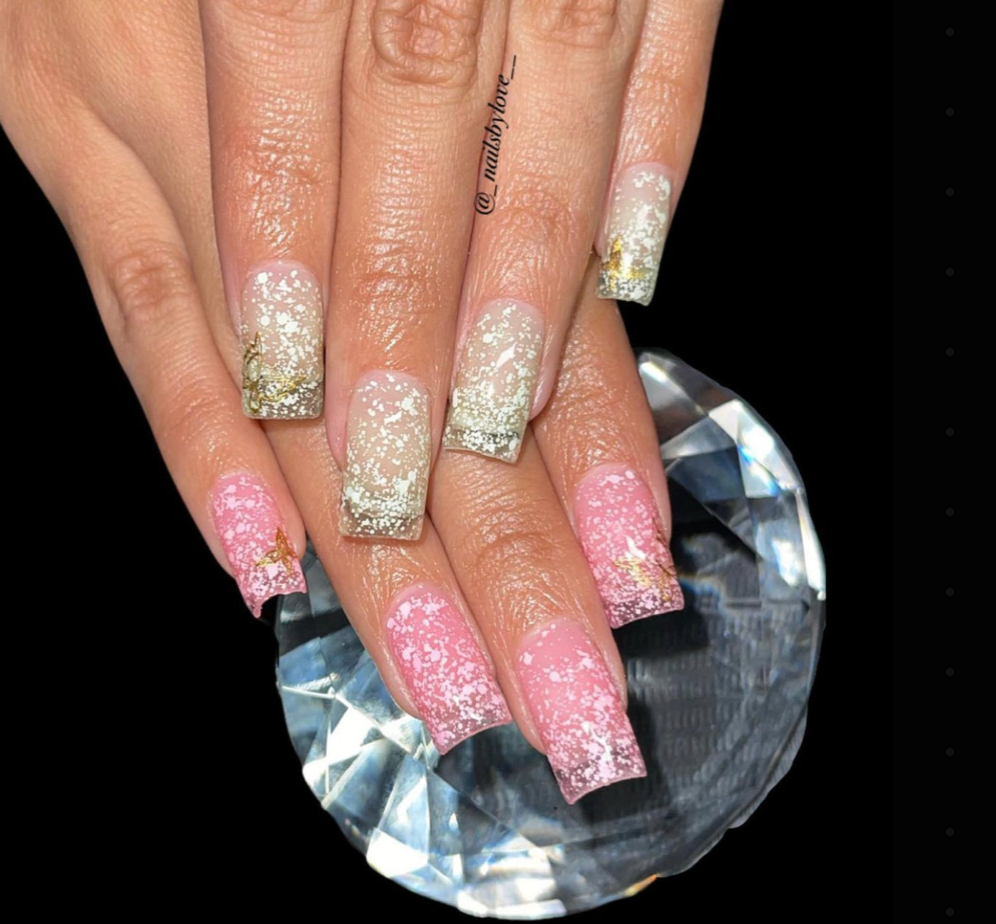 A.G.A SPECKLE GEL POLISH #9 ( GREEN )