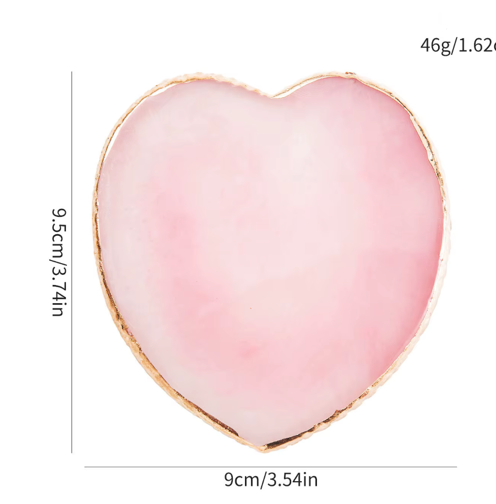 HEART MARBLE PAINT PALLET