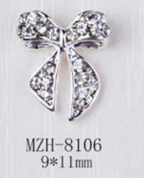 SILVER BOW CHARM